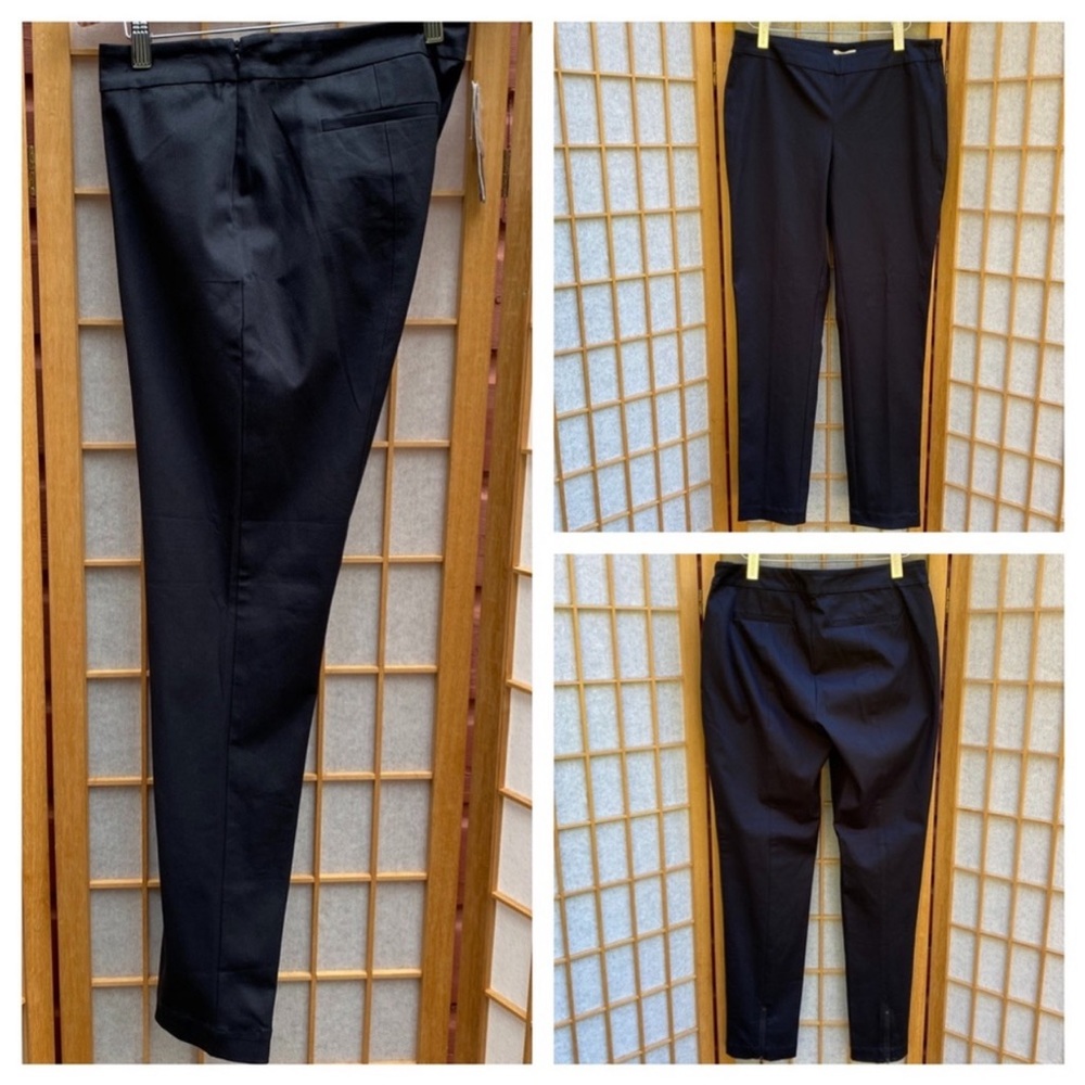 Eileen Fisher Black Organic Cotton Pants SZ S NWT